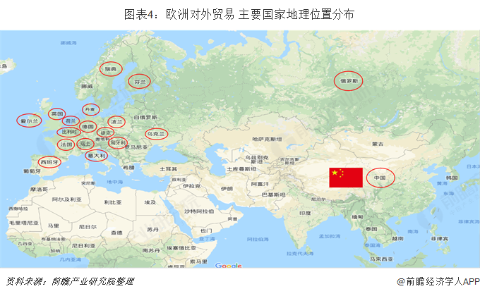 平博 PINNACLE平博2018年中国与欧洲主要国家双边贸易全景图（附中国和欧洲主要国家进出口数据）(图4)